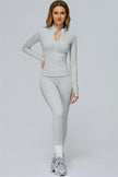 The Radiance Jacket Racerback Sports Bra Leggings 3-Piece Set