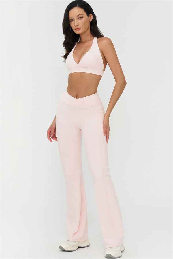 The BoldFit Sports Bra Flared Leggings 2-Piece Set
