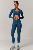 The Nova Luxe Jacket Sports Bra Leggings 3-Piece Set