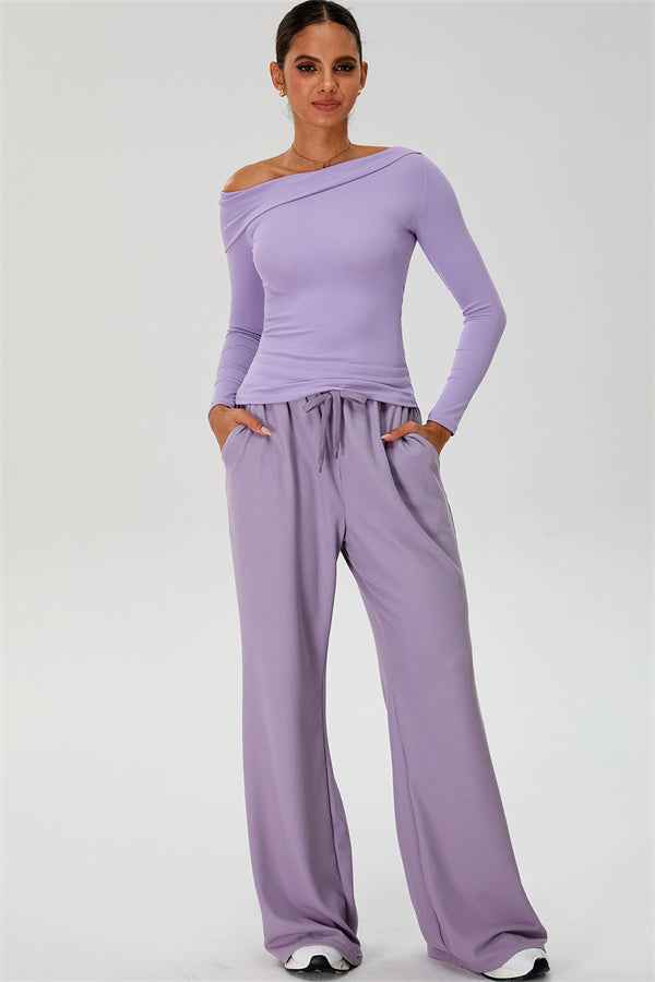 The Rush Off-shoulder T-shirt Sweatpants 2-Piece Set