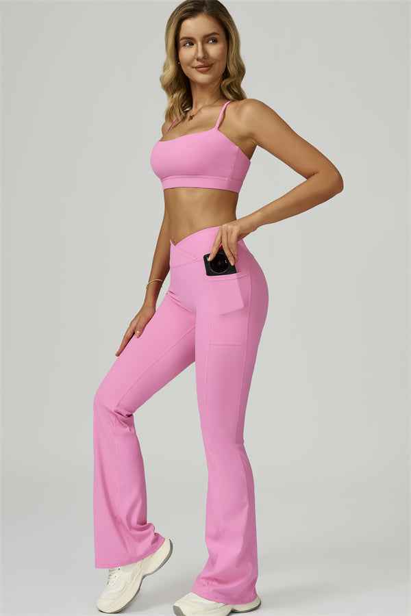 The Flourish Sports Bra Flared Leggings 2-Piece Set