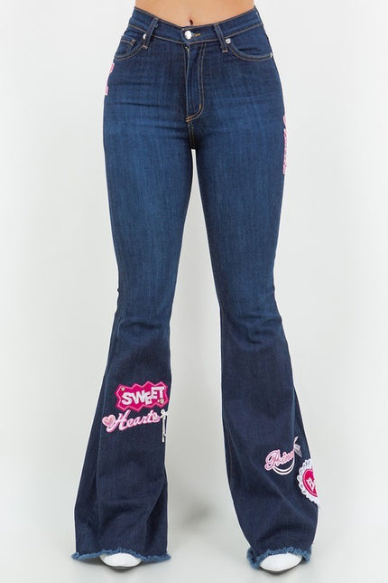 Sweet Heart Bell Bottom Jean- Inseam 32\