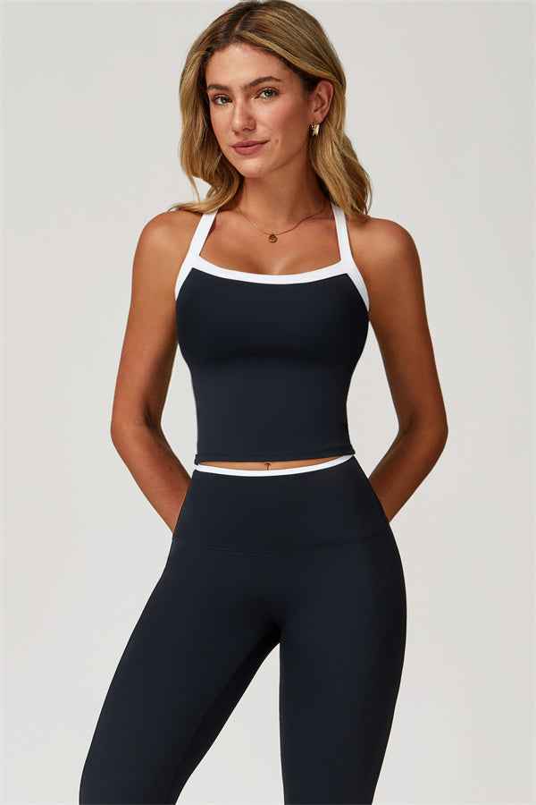 The Quest Cross Back Crop Top Leggings 2-Piece Set