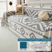 Boho-Chic All-Season Sofa Cover | Light Gray & Pet Proof Couch Cover