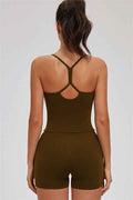 The Svelte Cross Back Tank Top Shorts 2-Piece Set