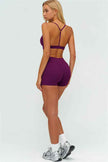 The Lushness Y-Back Sports Bra Shorts 2-Piece Set
