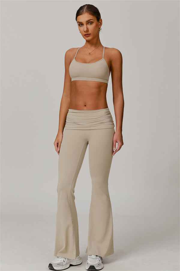 The Juno Star Sports Bra Flared Leggings 2-Piece Set