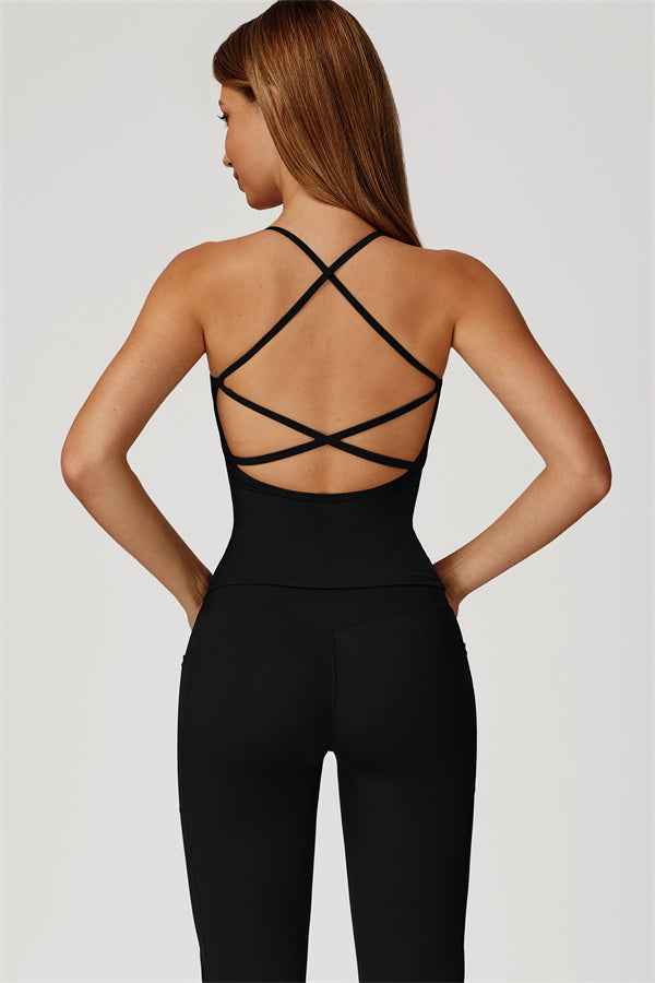 The Propel Crop Top Flared Leggings 2-Piece Set