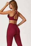 The Glacier Sports Bra Flared Leggings 2-Piece Set