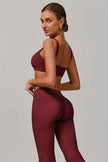 The Halo Sports Bra Flared Leggings 2-Piece Set