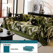 Premium Chenille Fabric Dark Green Couch Cover - All-Season Protector
