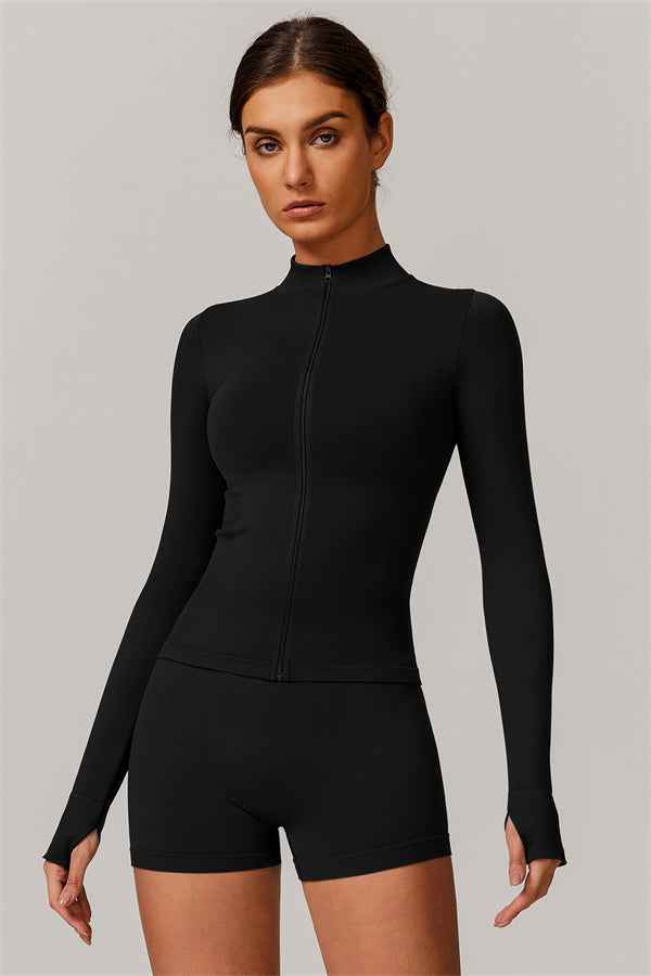 The Nova Luxe Jacket Sports Bra Shorts 3-Piece Set