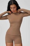 The Oasis Long Sleeve T-shirt Shorts 2-Piece Set