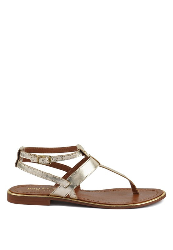 Irene Flat Thong Sandals - Pikemla