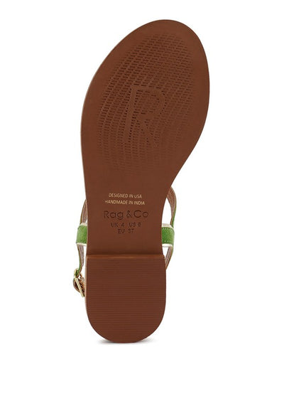 Feodora Flat Slip On Sandals - Pikemla