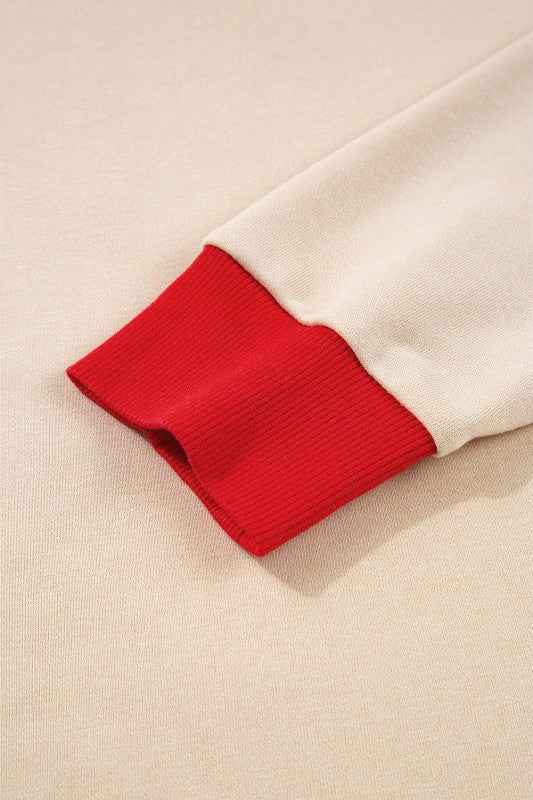 GAME DAY Varsity Stripe Crewneck Sweatshirt