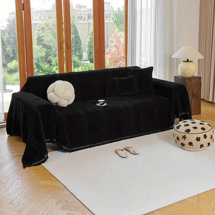 Luxury Anti- Cat Scratch Sofa Cover - Chenille Fabric Couch Protector