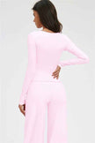 The Twirl Long Sleeve T-shirt New Straight Leg Pants 2-Piece Set