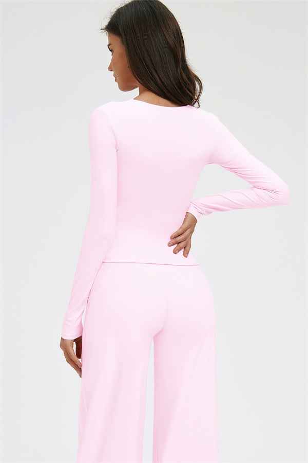 The Twirl Long Sleeve T-shirt New Straight Leg Pants 2-Piece Set