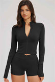 The Sizzle Zip Jacket Shorts 2-Piece Set