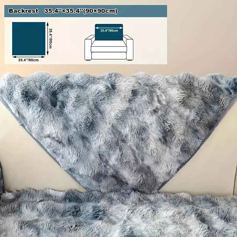 Luxurious Gradient Velvet Sofa Cover