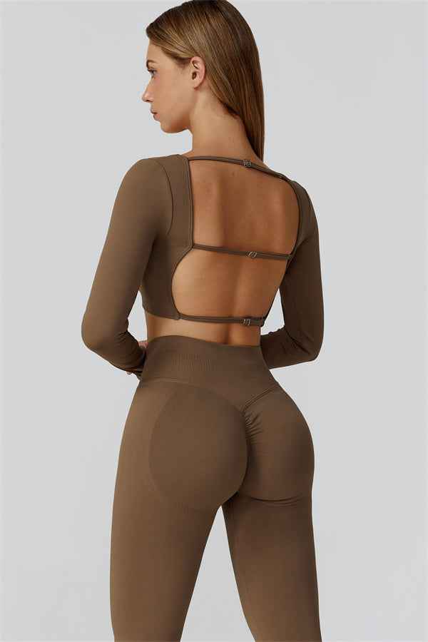 The Reign Long Sleeve Crop Top Leggings 2-Piece Set