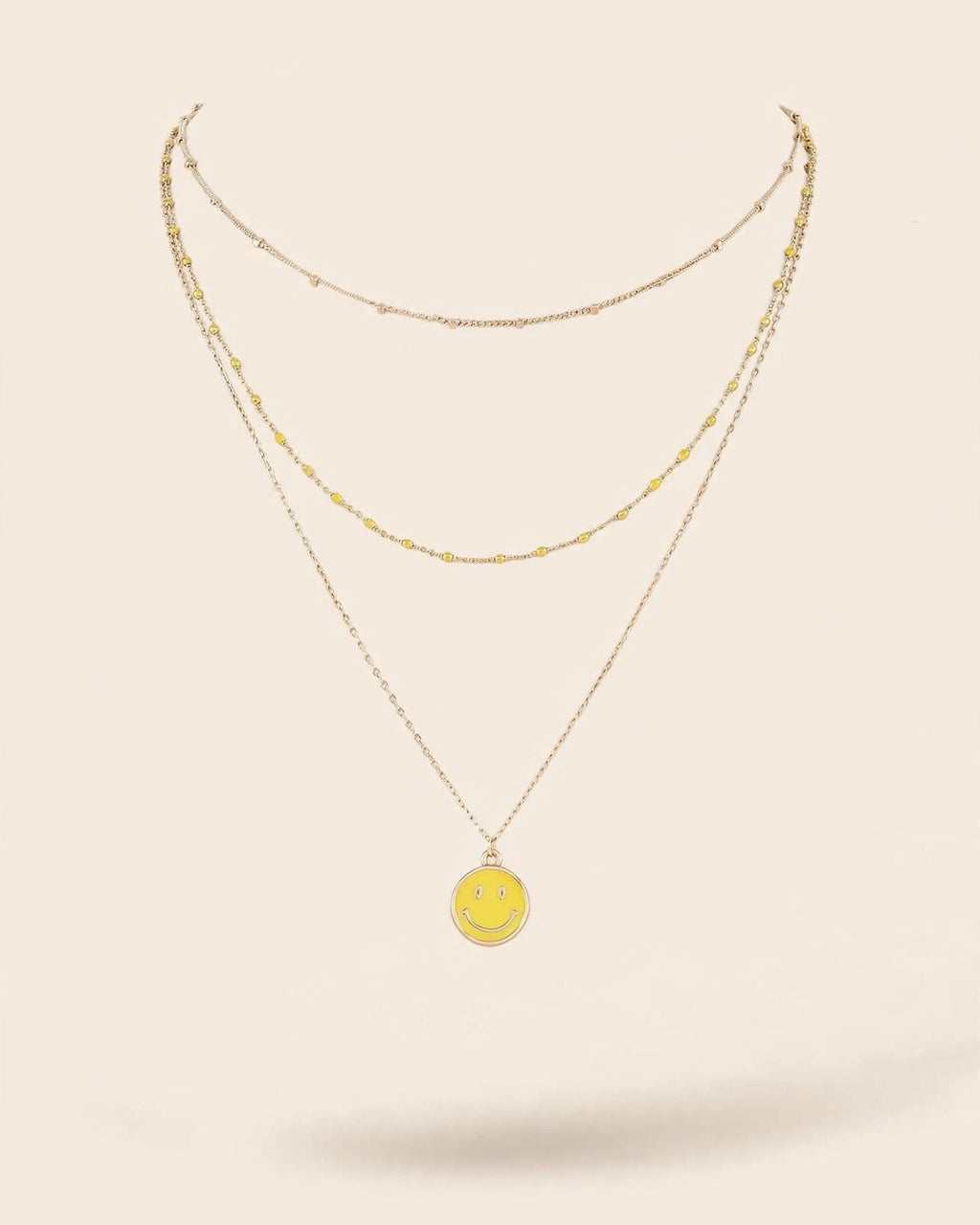 Multi Happy Face Necklace