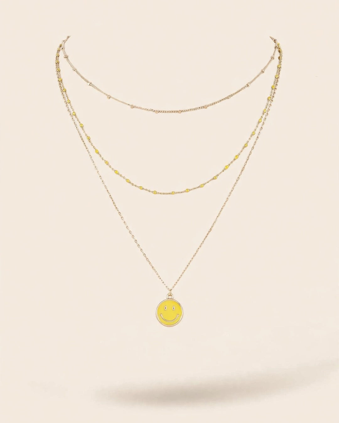 Multi Happy Face Necklace