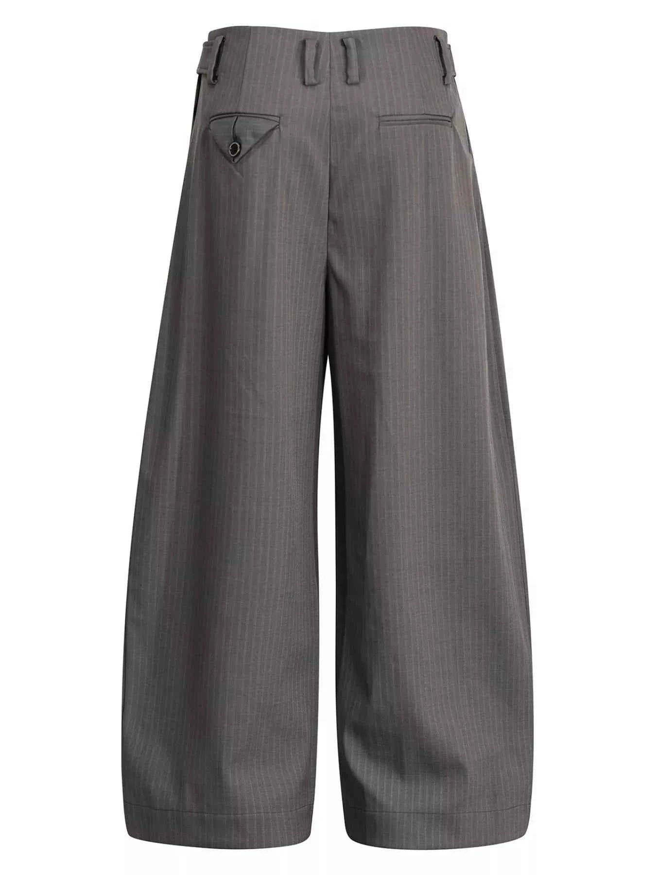Men's Striped Wide-Leg Pants