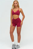 The Lushness Y-Back Sports Bra Shorts 2-Piece Set