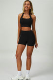 The Seraphine Halter Crop Top