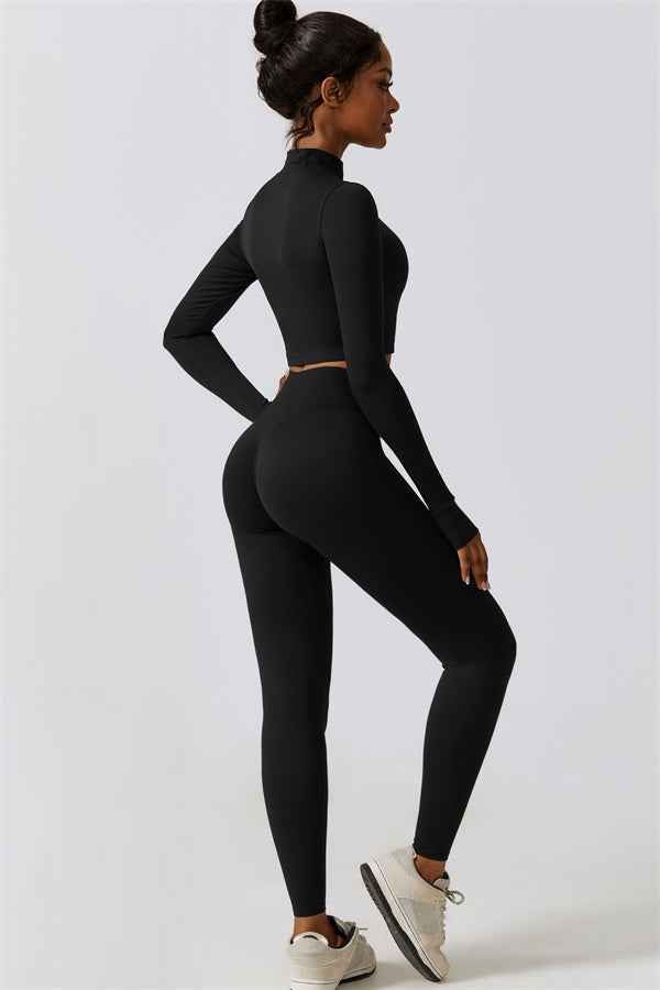 Juno Star Jacket Sports Bra Leggings 3-Piece Set