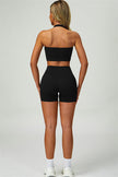 The Seraphine Halter Crop Top