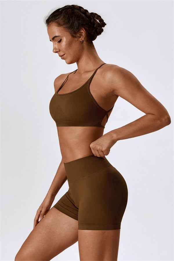 Nova Luxe Sports Bra Shorts 2-Piece Set