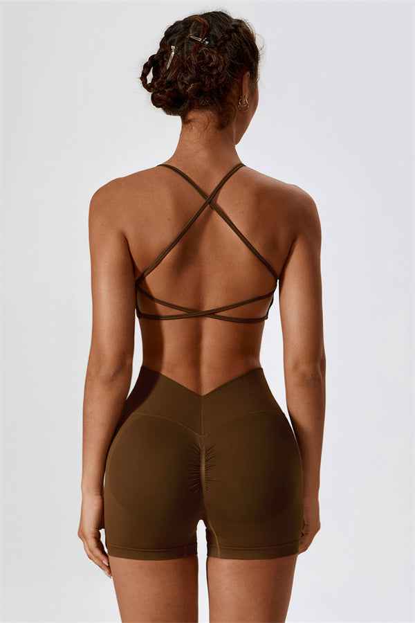 Nova Luxe Sports Bra Shorts 2-Piece Set