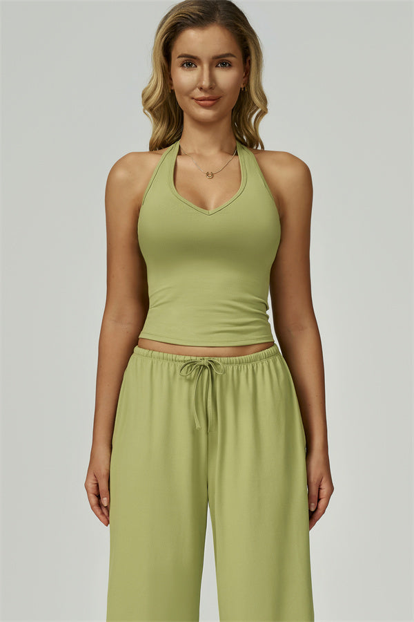 The Sprint Halter Tank Top Sweatpants 2-Piece Set