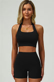 The Seraphine Halter Crop Top