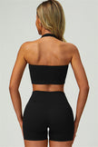 The Seraphine Halter Crop Top