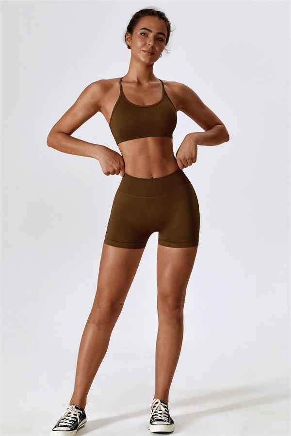 Nova Luxe Sports Bra Shorts 2-Piece Set