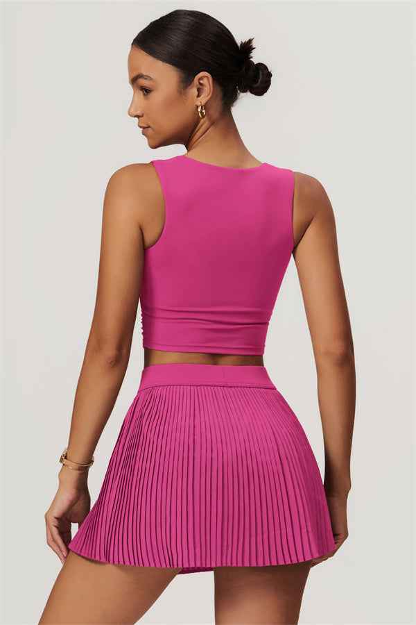 The Balance Crop Top Tennis Skirt 2-Piece Set