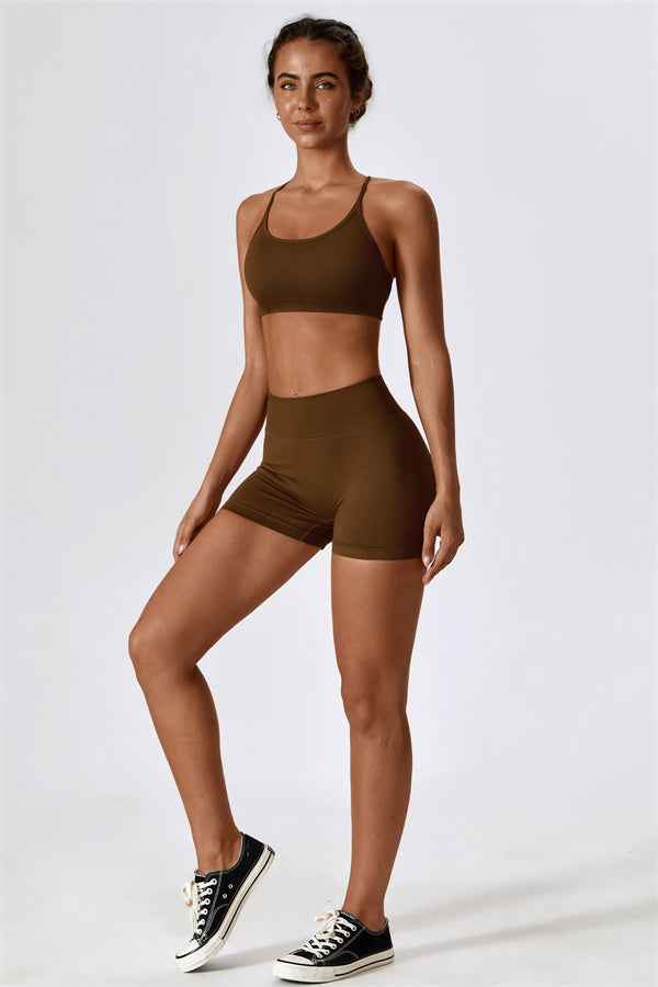 Nova Luxe Sports Bra Shorts 2-Piece Set
