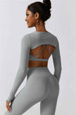 Juno Star Crop Top Sports Bra Leggings 3-Piece Set