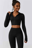 Juno Star Jacket Sports Bra Leggings 3-Piece Set