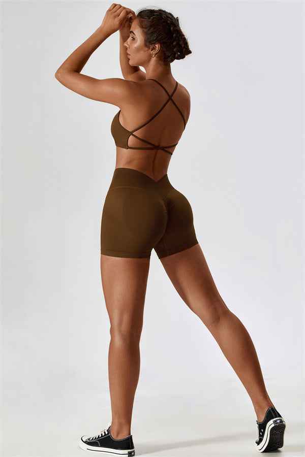 Nova Luxe Sports Bra Shorts 2-Piece Set