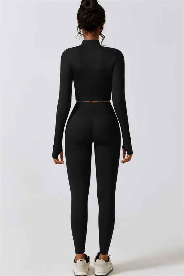 Juno Star Jacket Sports Bra Leggings 3-Piece Set