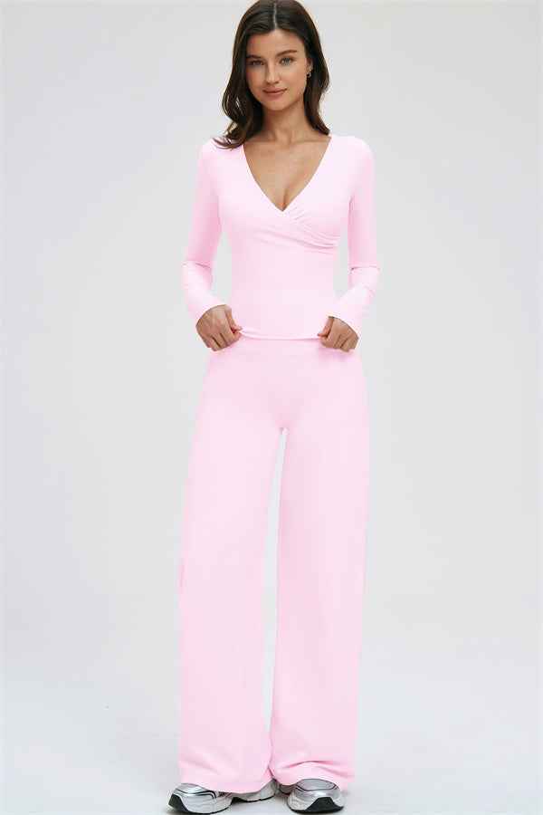 The Twirl Long Sleeve T-shirt New Straight Leg Pants 2-Piece Set