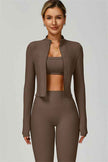 The Burst Jacket Sports Bra Leggings 3-Piece Set