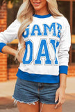GAME DAY Varsity Stripe Crewneck Sweatshirt