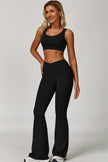 The Lavish Sports Bra Flared Leggings 2-Piece Set