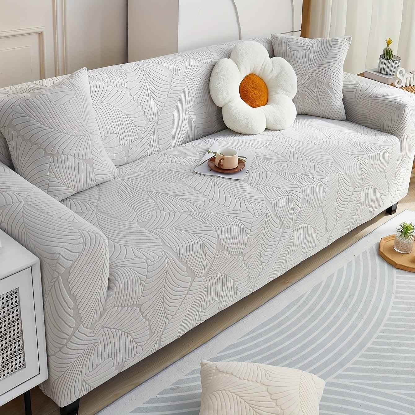 Premium Stretch Gray Couch Cover | Durable, Non-Slip & Versatile